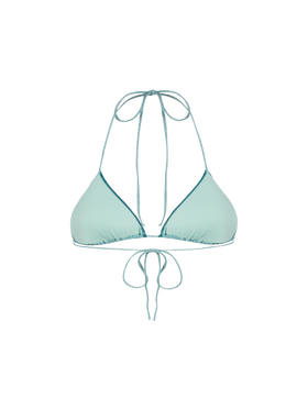 Woman water green lurex triangle top swimsuit Leah - MC2 Saint Barth