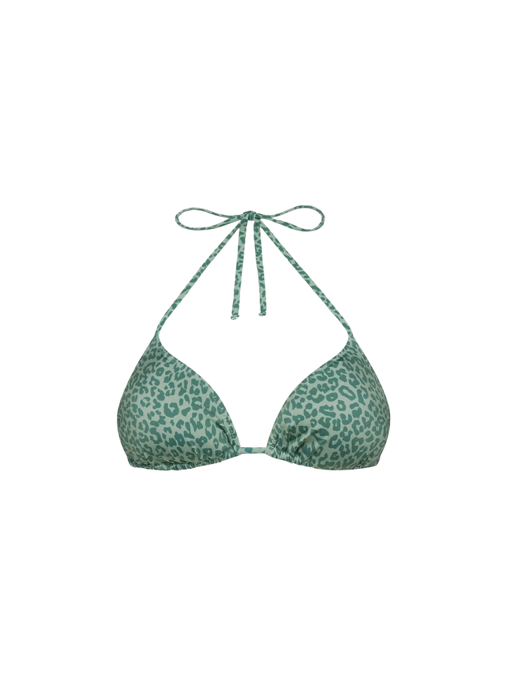 Leah triangle top swimsuit with animalier print - MC2 Saint Barth