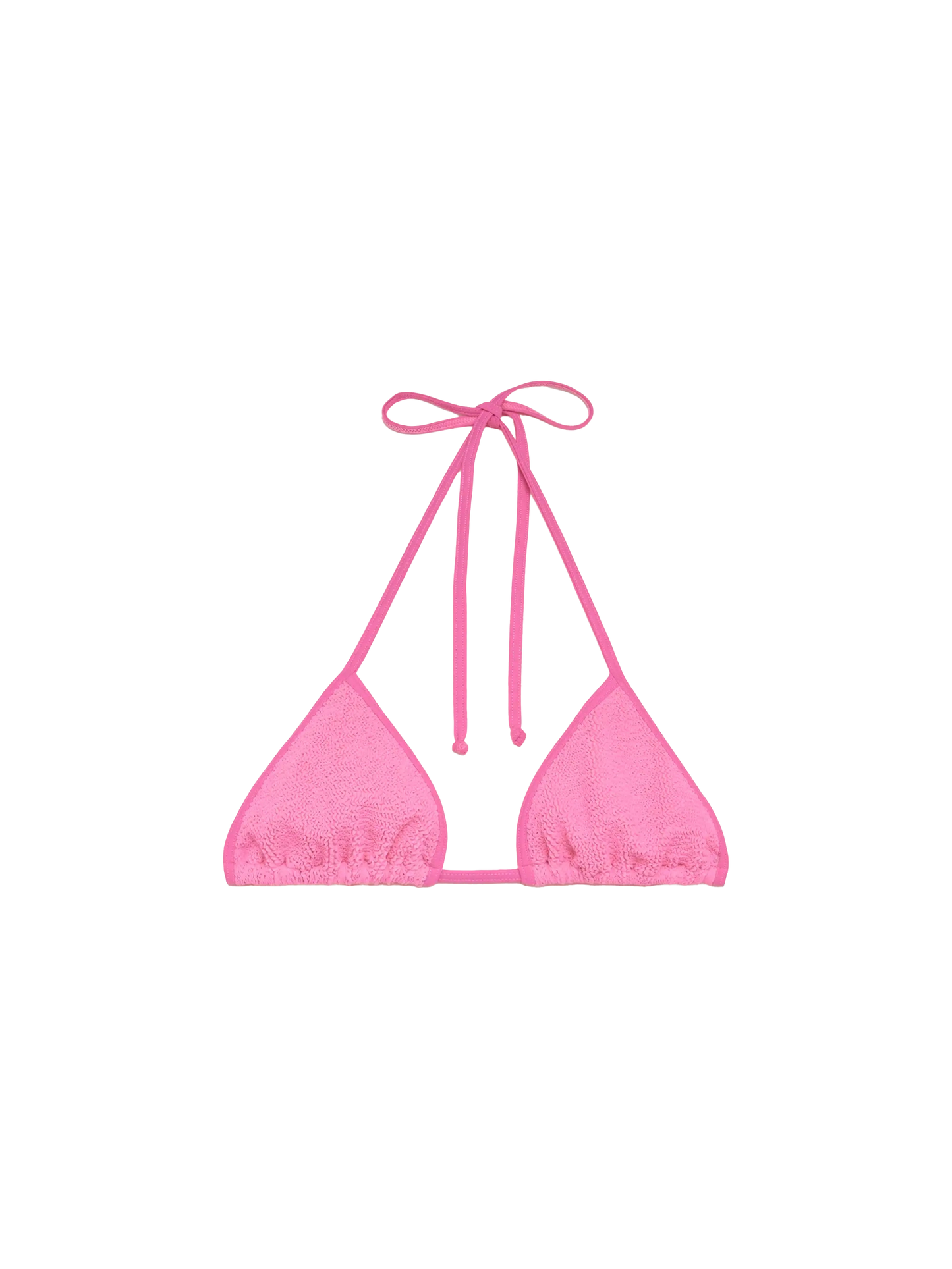 Leah – Rosa Crinkle-Triangel-Top