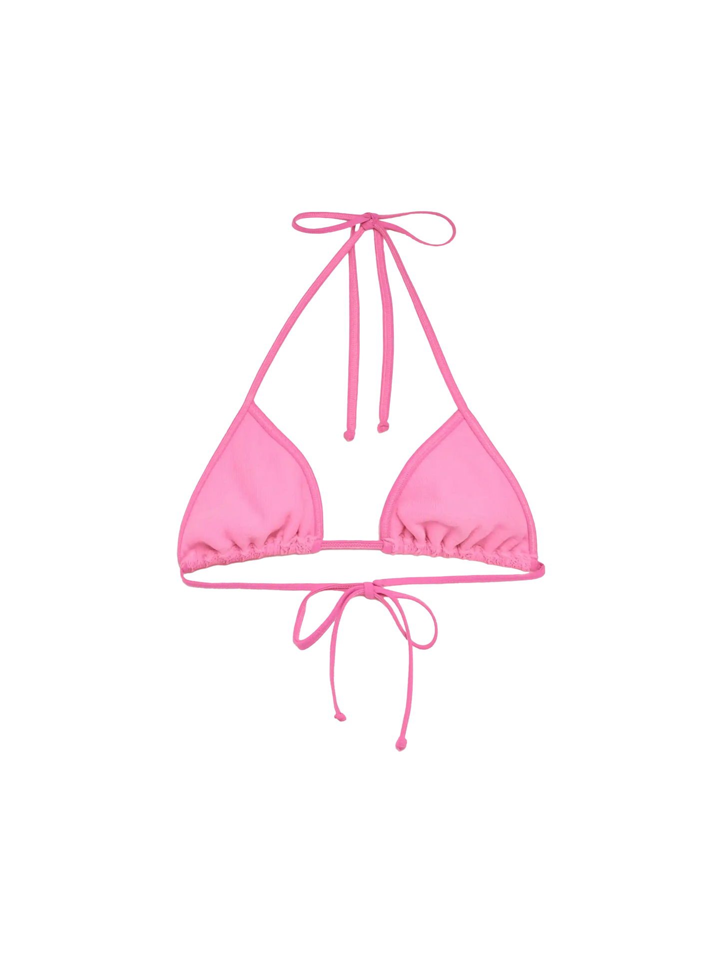 Leah – Rosa Crinkle-Triangel-Top