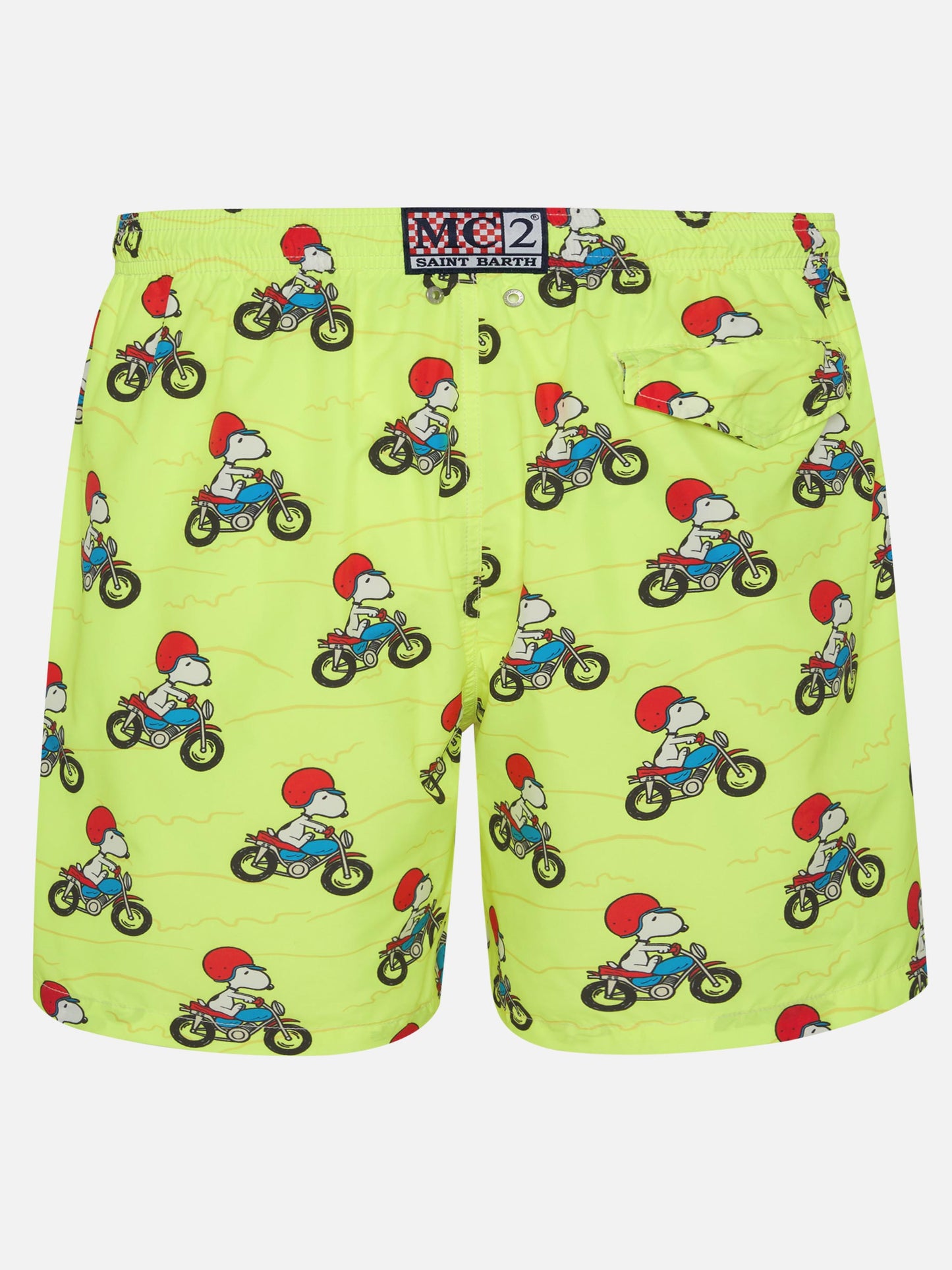 Man light fabric swim shorts with Snoopy print | PEANUTS® SPECIAL EDITION