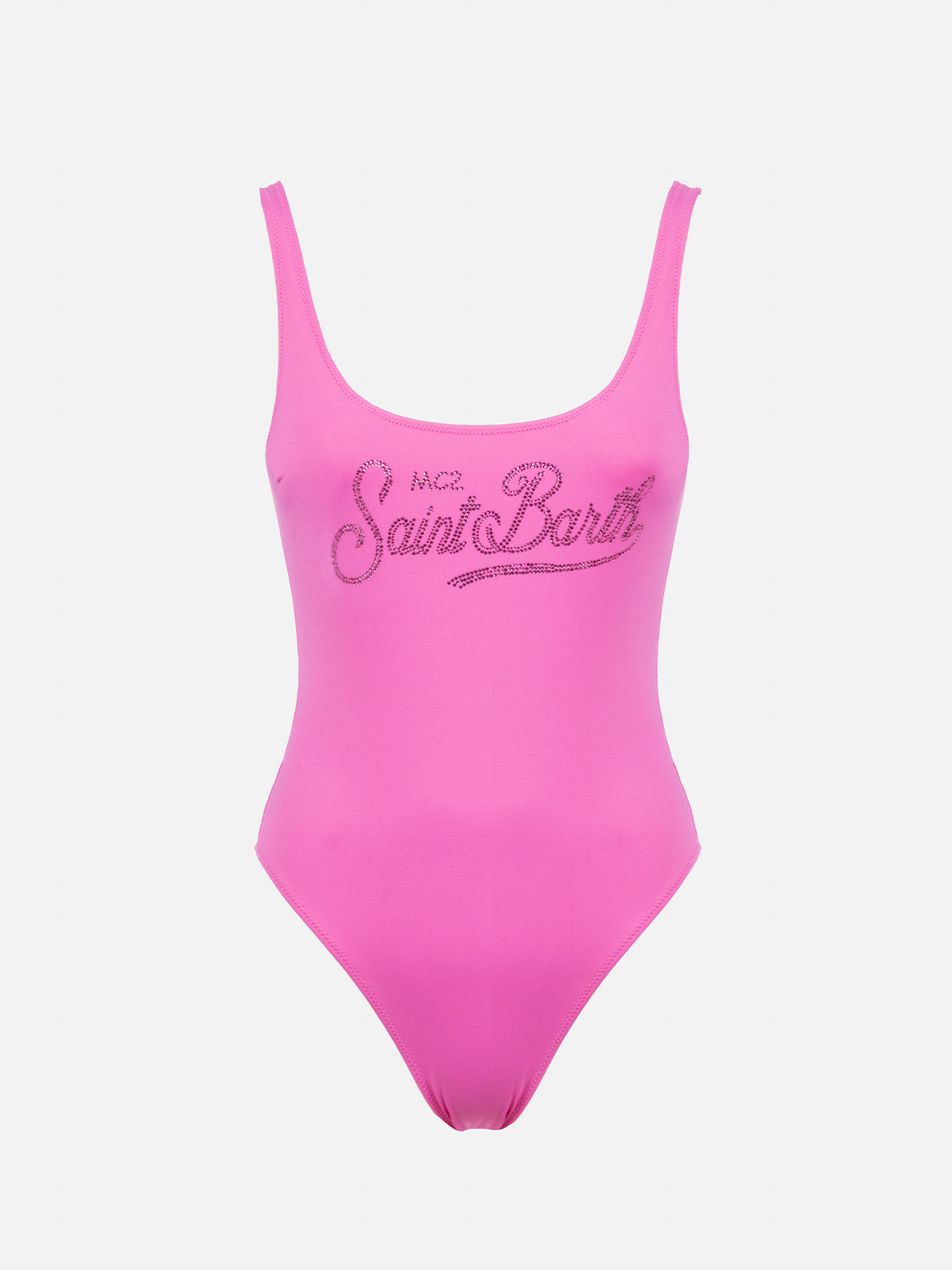 Damen Scoopback-Badeanzug Lora mit Strasssteinen