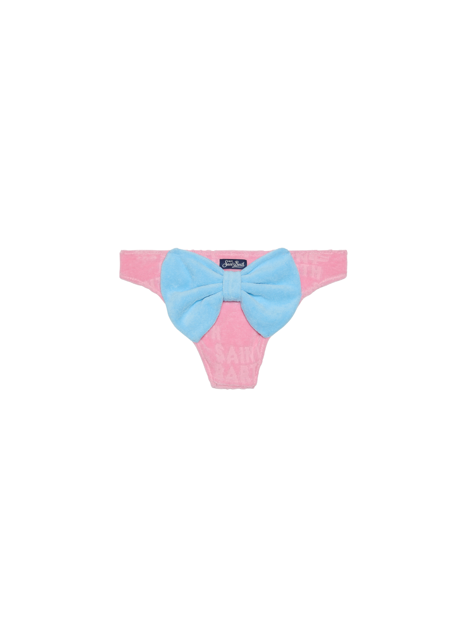 Girl pink terry swim briefs - MC2 Saint Barth