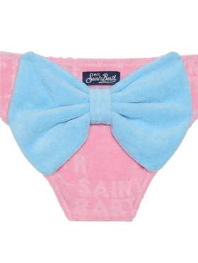 Girl pink terry swim briefs - MC2 Saint Barth