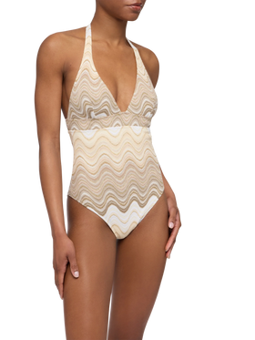 Marylin raschel wavy one-piece swimsuit - MC2 Saint Barth
