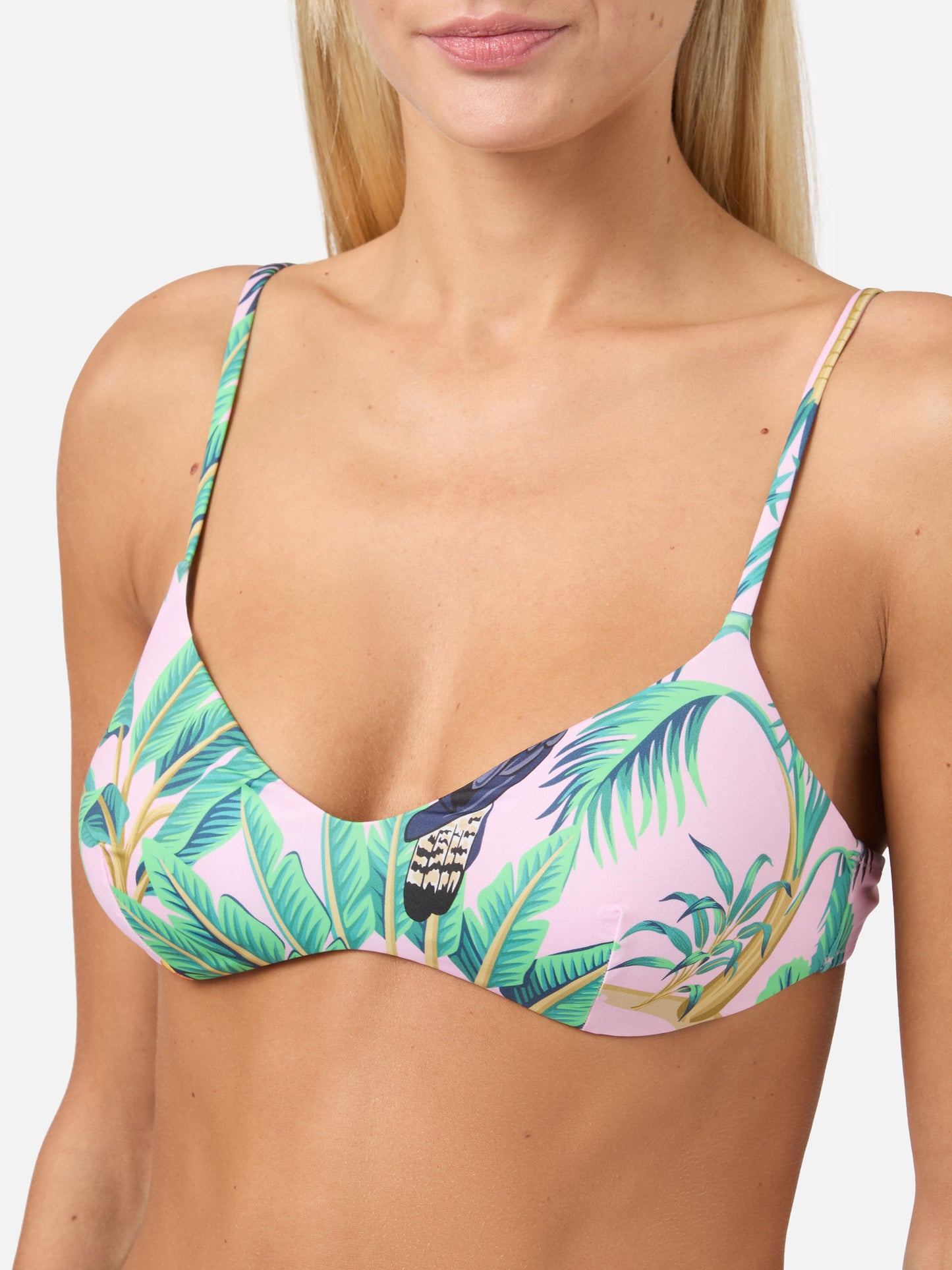 Bralette bikini May Sienna with tropical print