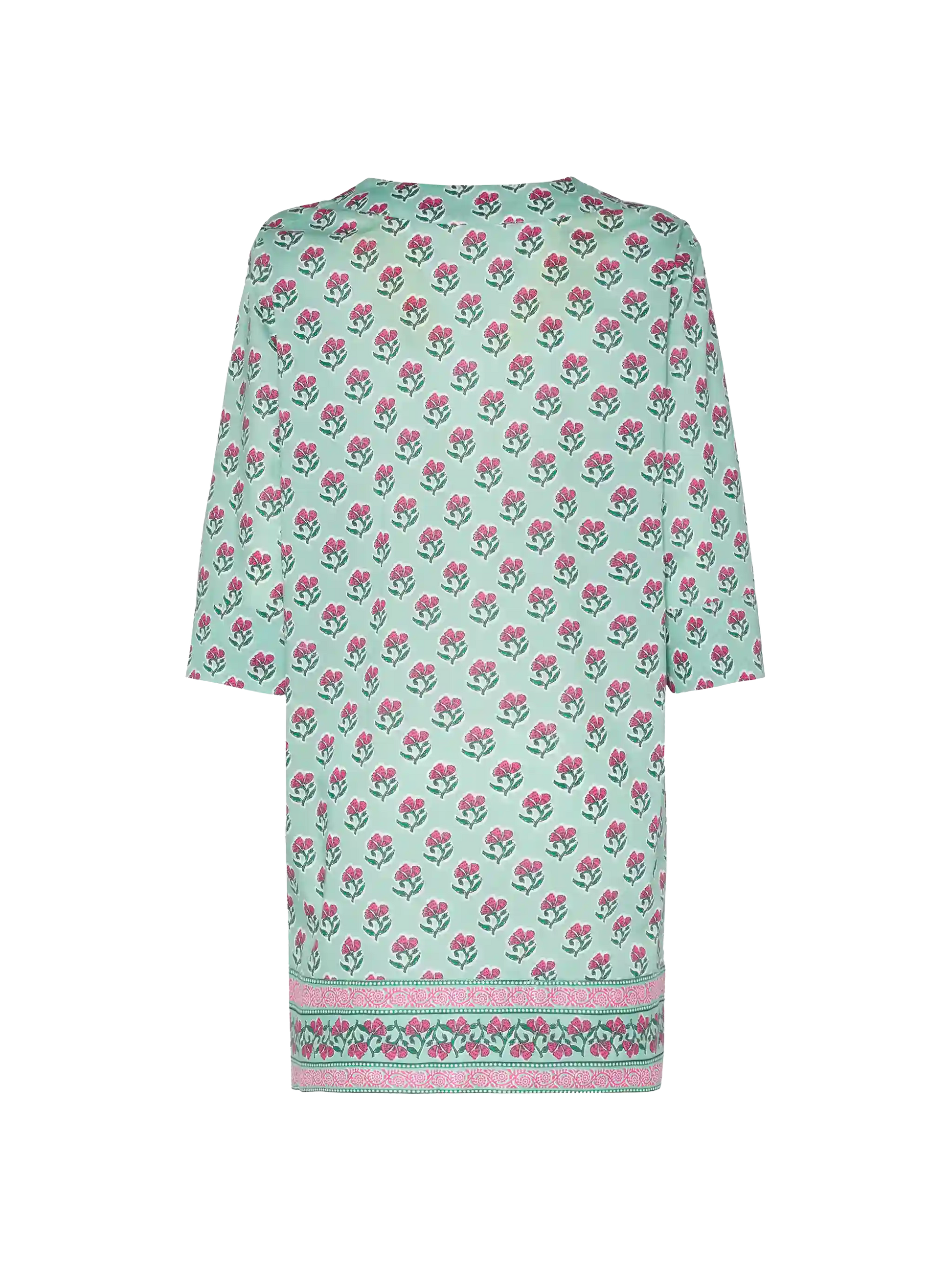 Macha cotton tunic dress with floral print - MC2 Saint Barth