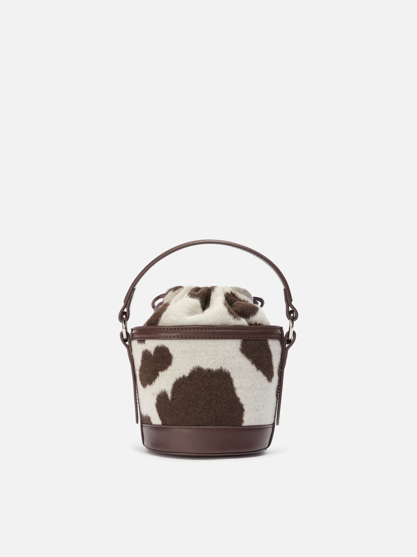 Borsa a secchiello Mila Tweed in misto lana tweed muccato