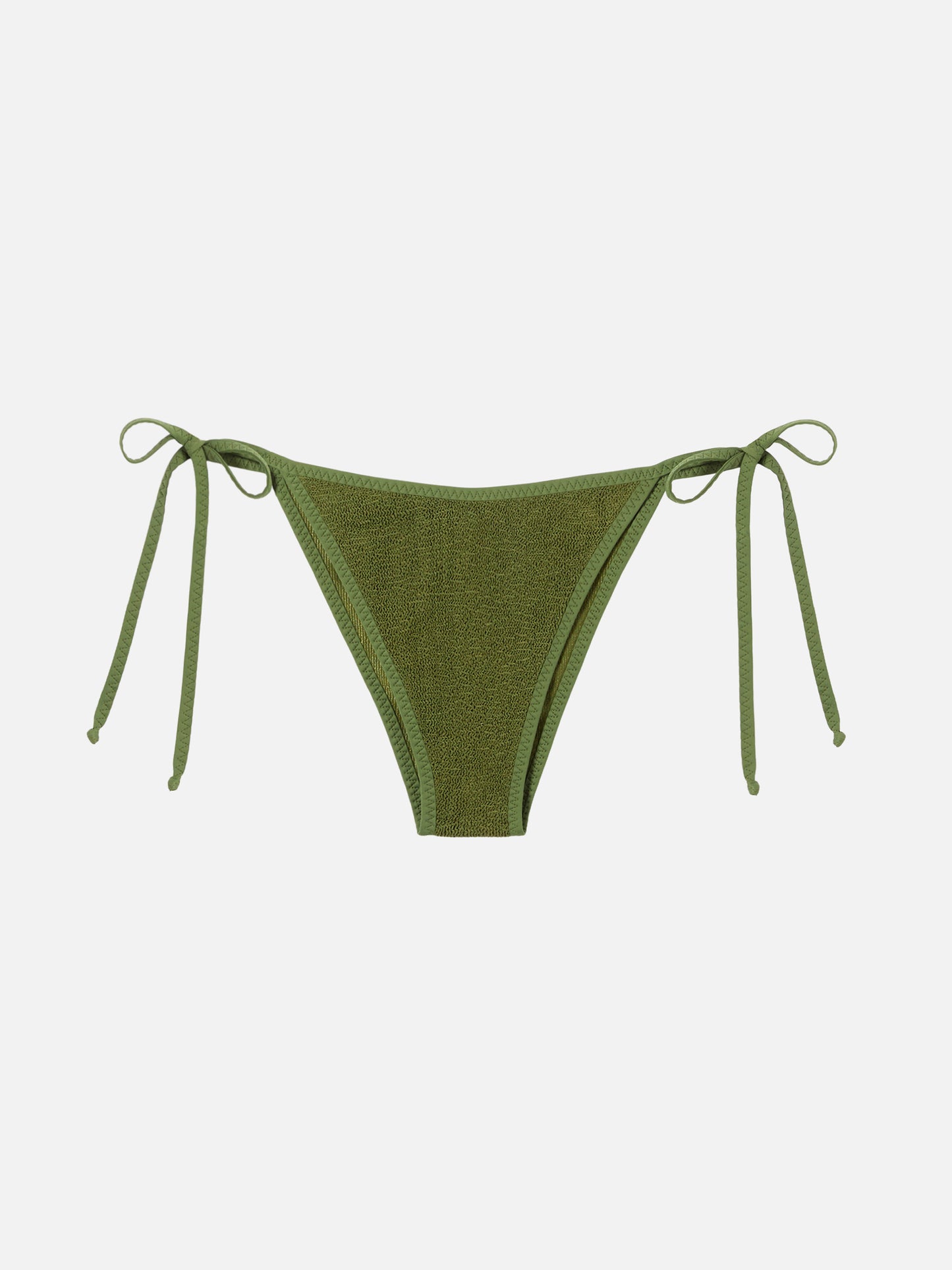 Badeshorts für Damen in Crinkle-Optik in Waldgrün