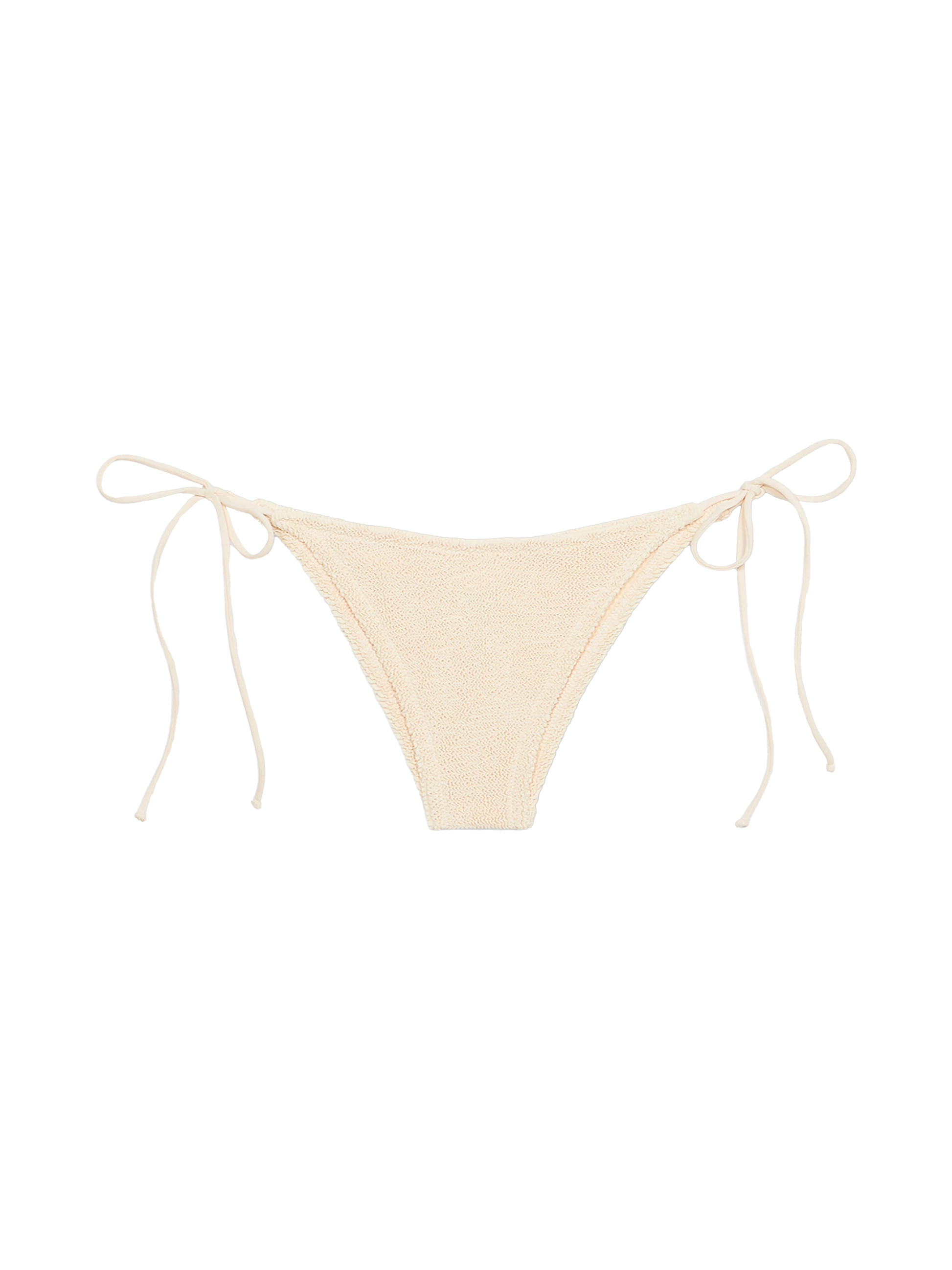 Woman beige classic crinkle swim briefs Marielle - MC2 Saint Barth