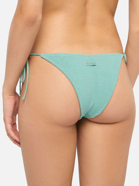 Bralette bikini Judy Marielle in sage green crinkle lurex