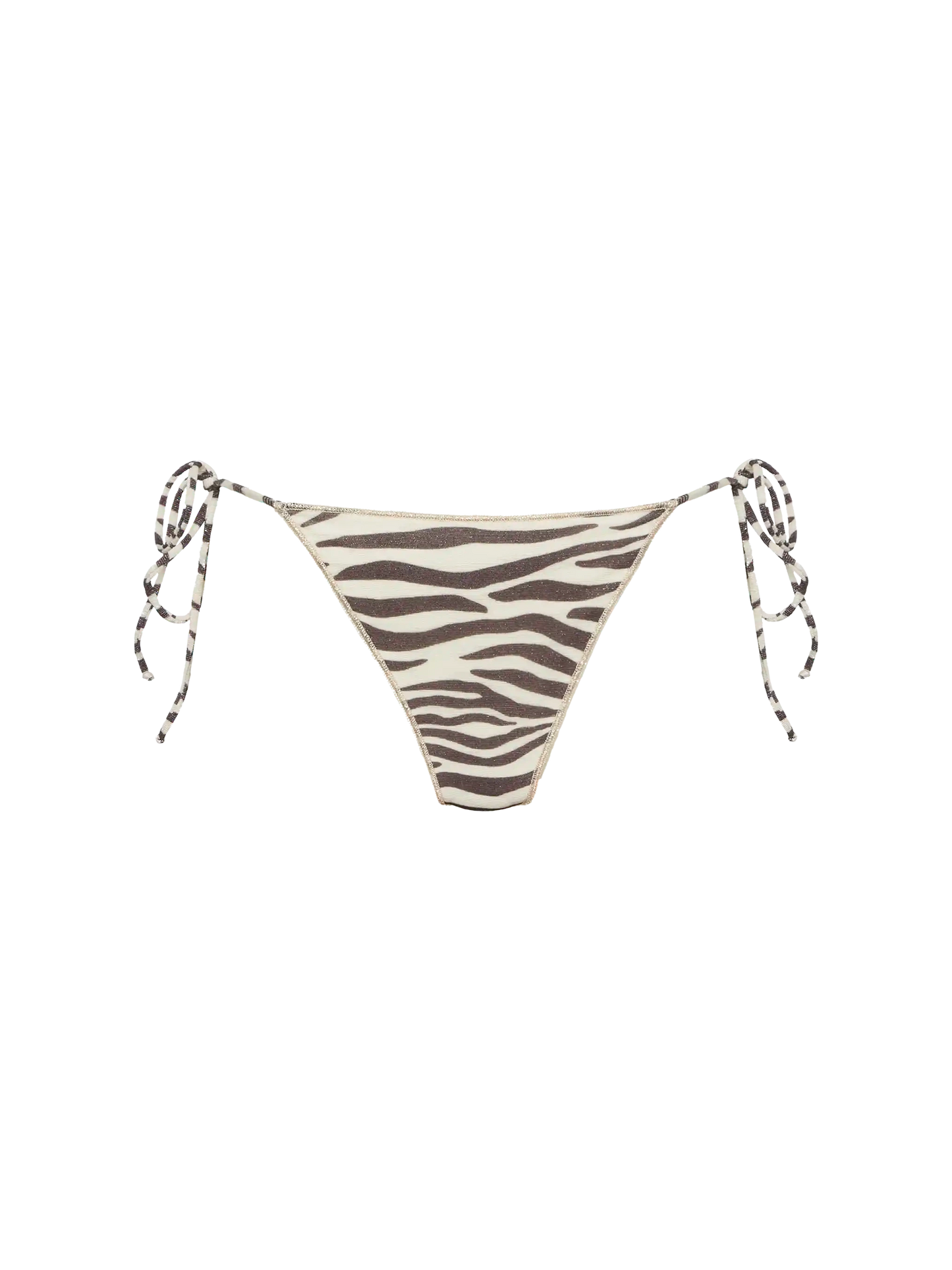 Marielle lurex classic swim briefs with zebra print - MC2 Saint Barth