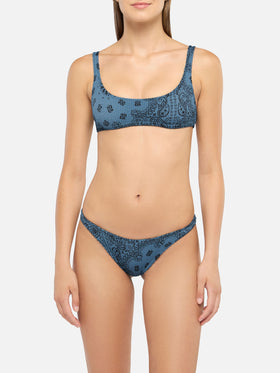 Bikini a bralette Naima Naomi con stampa bandana