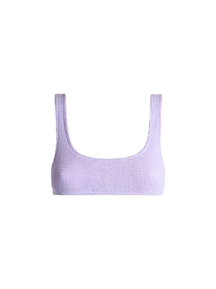 Naima lilac crinkle classic bralette top