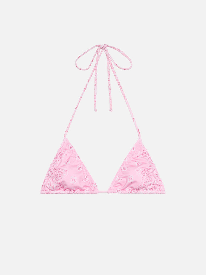 Nilly klassisches Triangel-Top mit Bandanna-Print