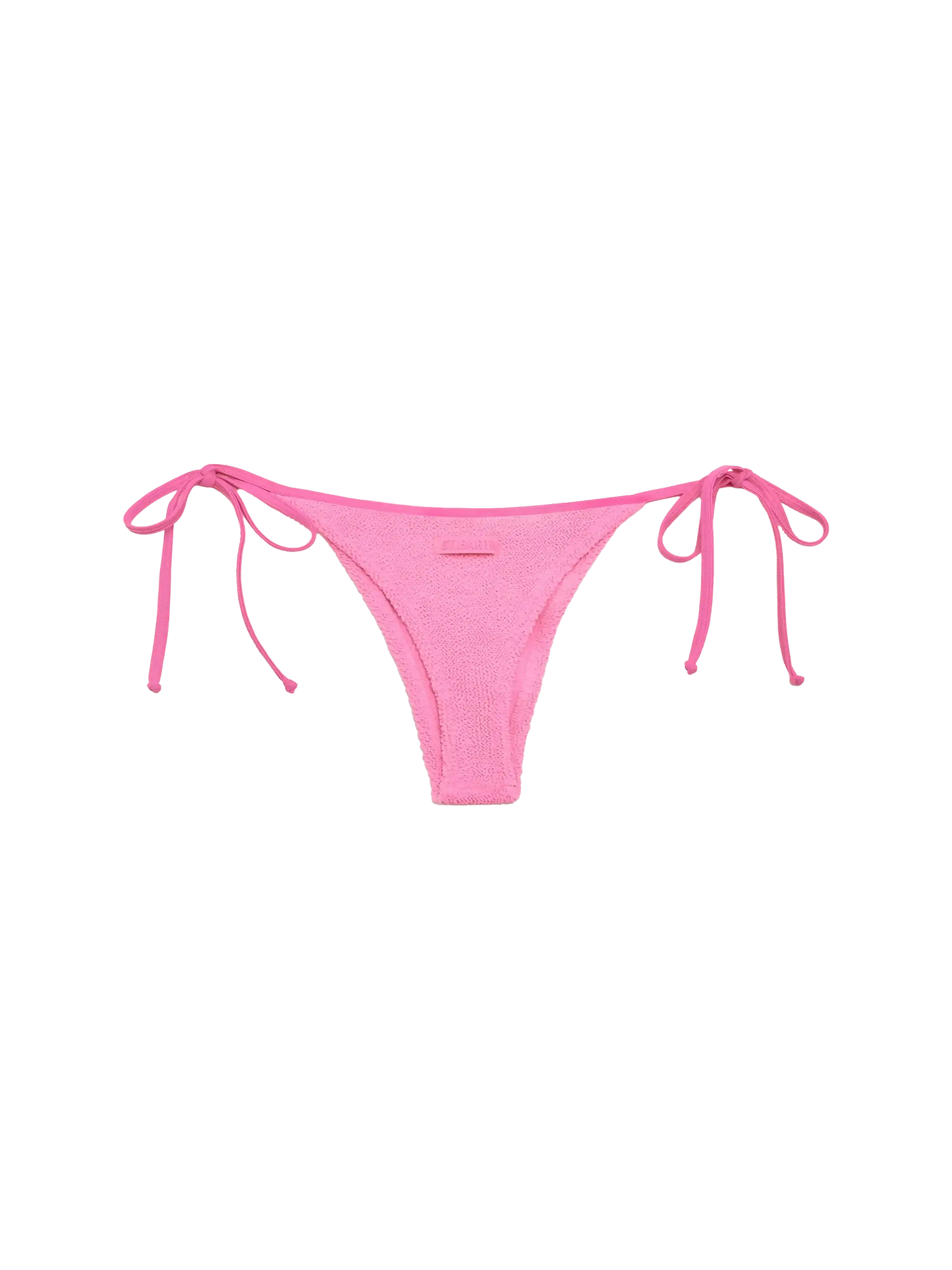 Norah – Cheeky-Badeslip in Pink mit Crinkle-Effekt