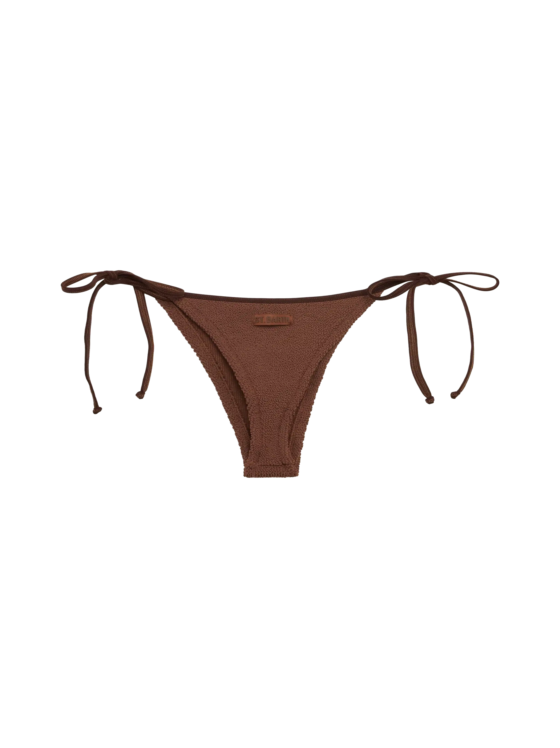 Norah brown crinkle cheekiest swim briefs - MC2 Saint Barth