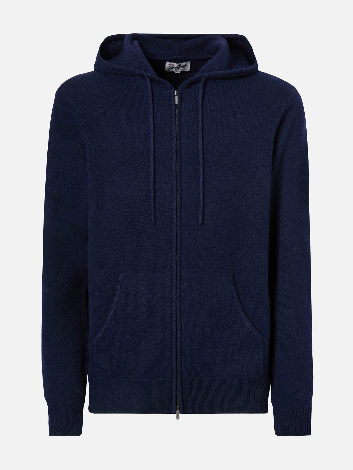 Notting hoodie in 100% lambswool blue navy