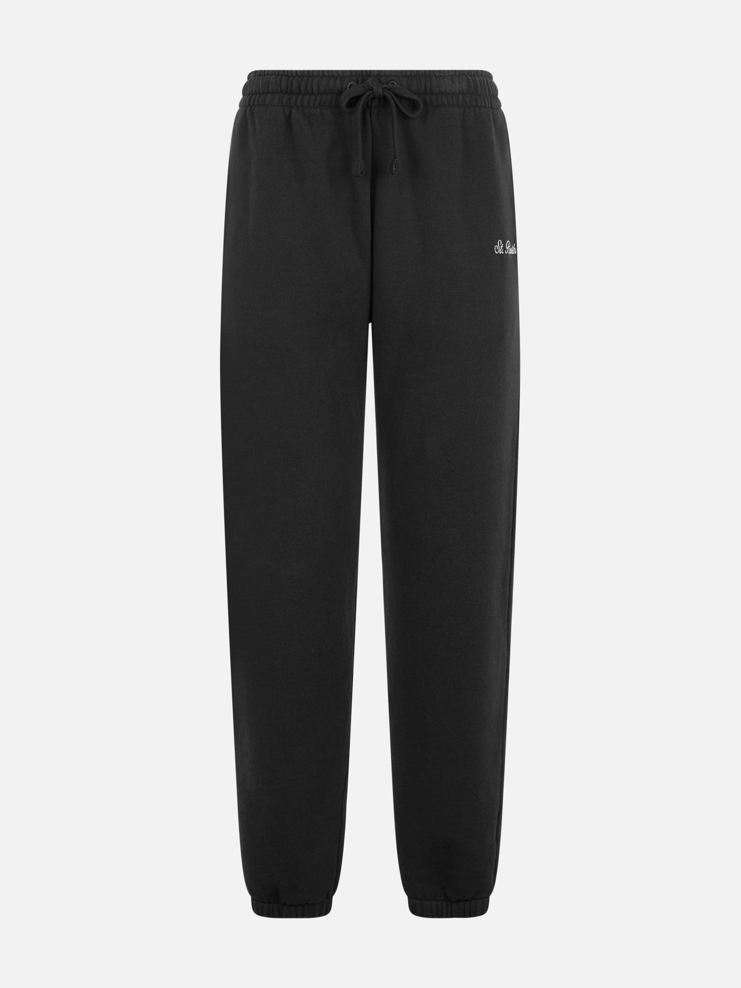 Black cotton fleece jogger pants Odalys