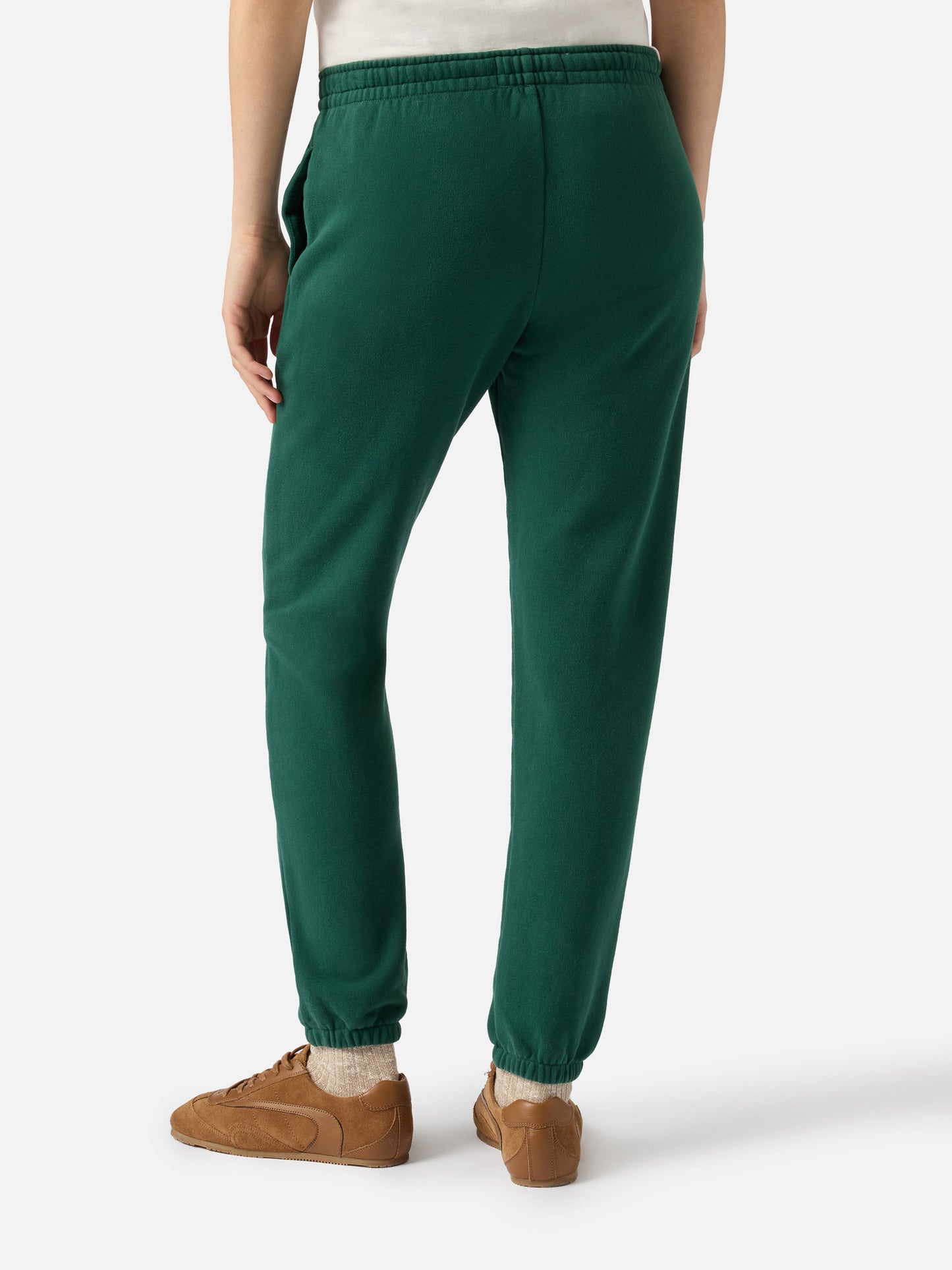 British green Odalys cotton fleece jogger pants
