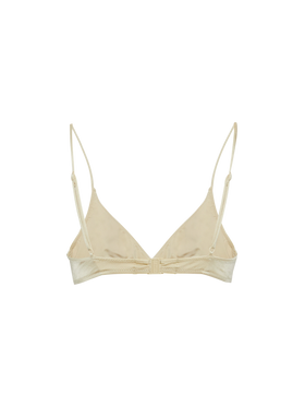 Paloma gold scoop bralette with rhinestone embellishment - MC2 Saint Barth