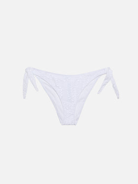 Yali black Sangallo lace classic swim briefs - MC2 Saint Barth