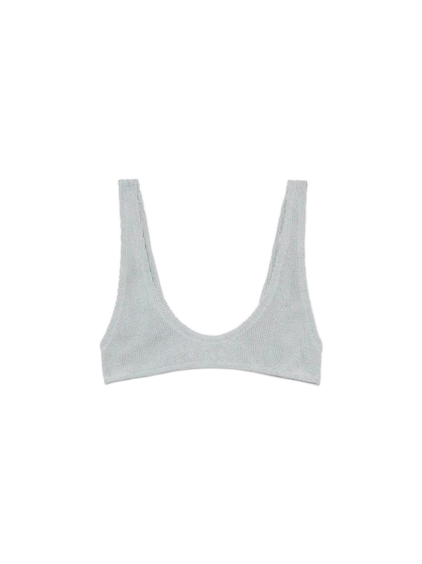 Pamy lurex silver tiny crinkle bralette - MC2 Saint Barth