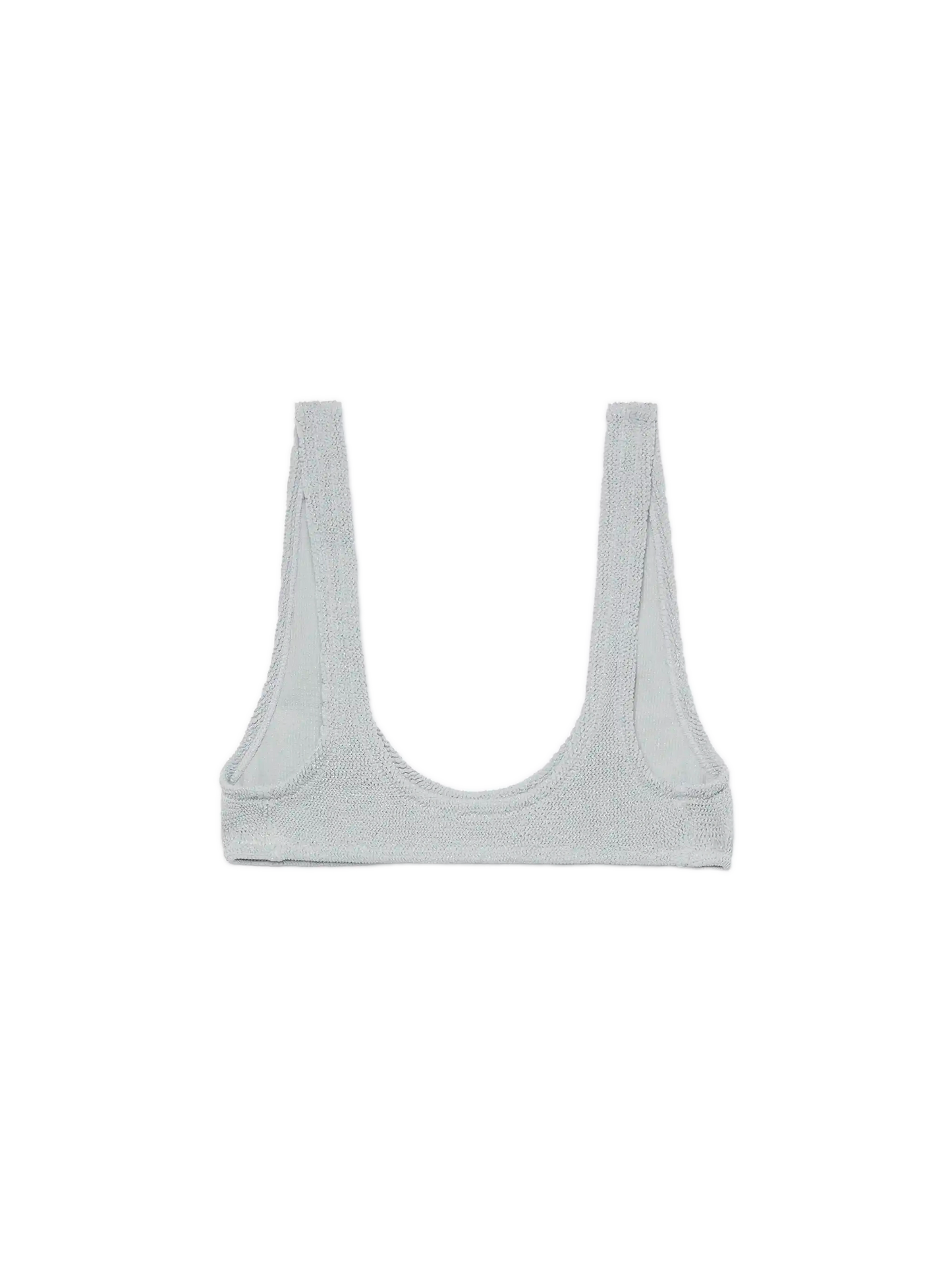 Pamy lurex silver tiny crinkle bralette - MC2 Saint Barth