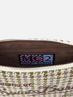 Multicolor check Parisienne pouch with chain - MC2 Saint Barth