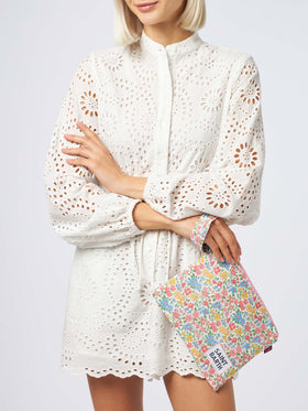 Pareasy pochette with Annabelle print | MADE WITH LIBERY FABRIC - MC2 Saint Barth