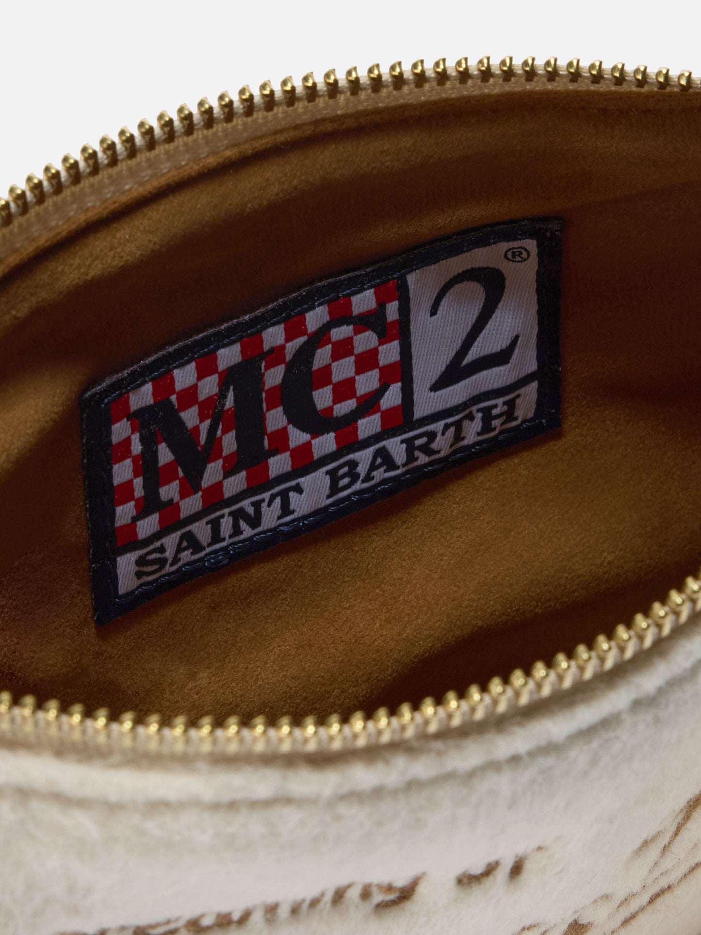 Parisienne Mini Shoulder Bag in white wool blend