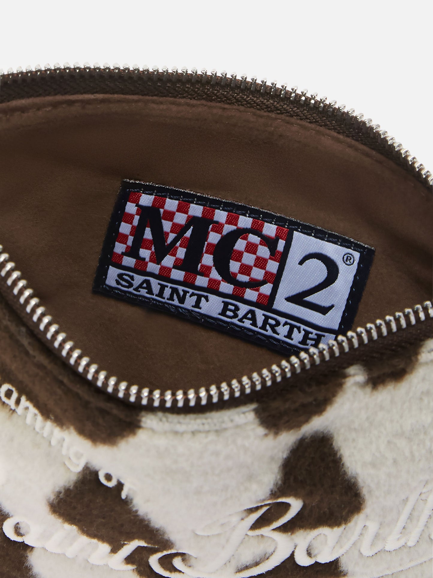 Parisienne Mini Shoulder Bag in cow-print wool blend