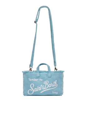 Light blue linen Phone Bag - MC2 Saint Barth