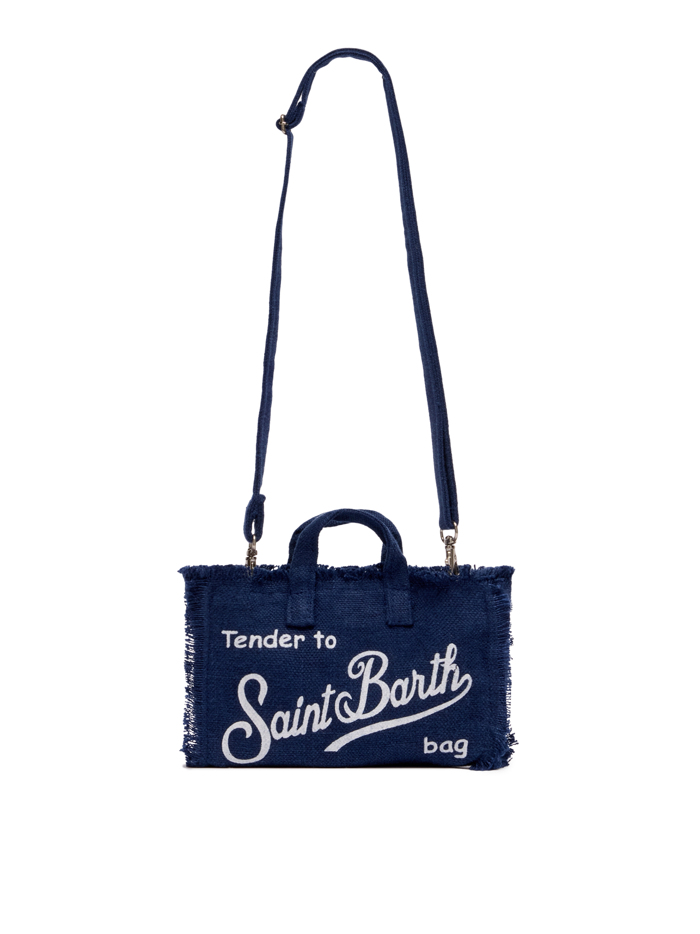 Navy blue linen Phone Bag - MC2 Saint Barth