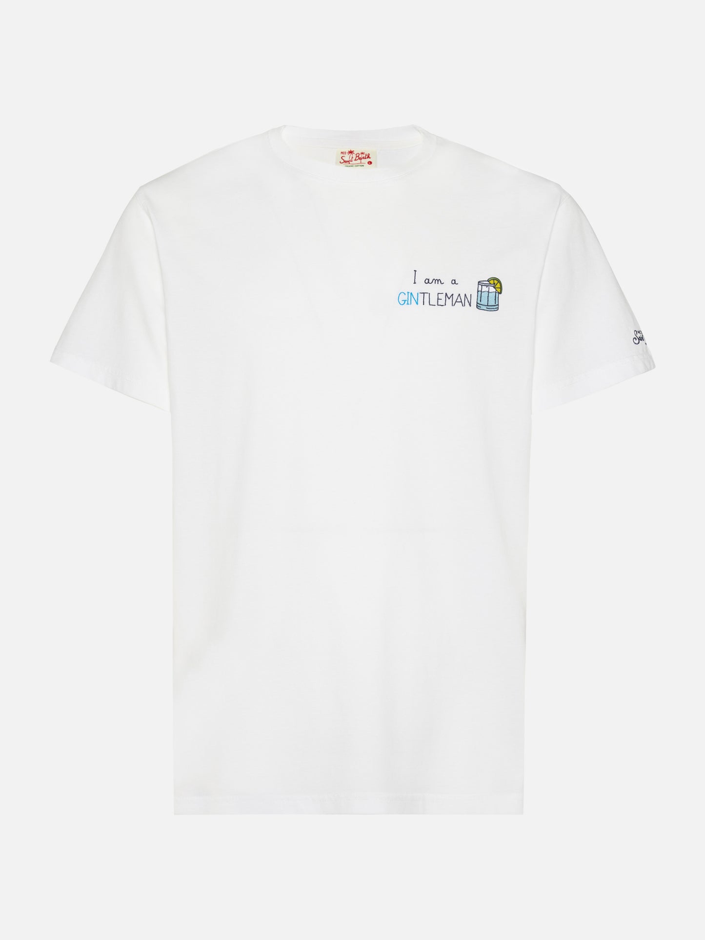 Portofino-T-Shirt mit „I am a GINtleman“-Stickerei