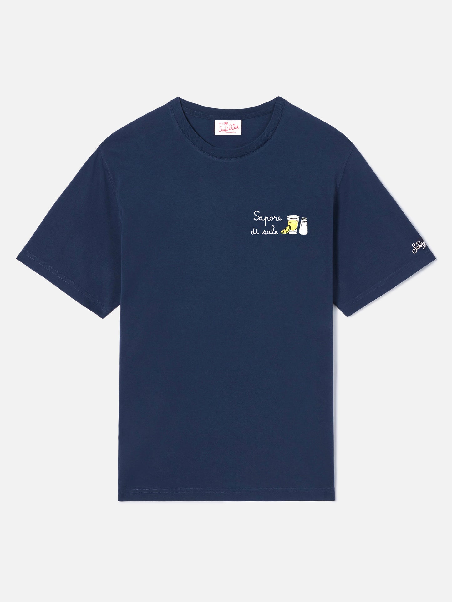 Blue Portofino T-shirt with Sapore Di Sale embroidery