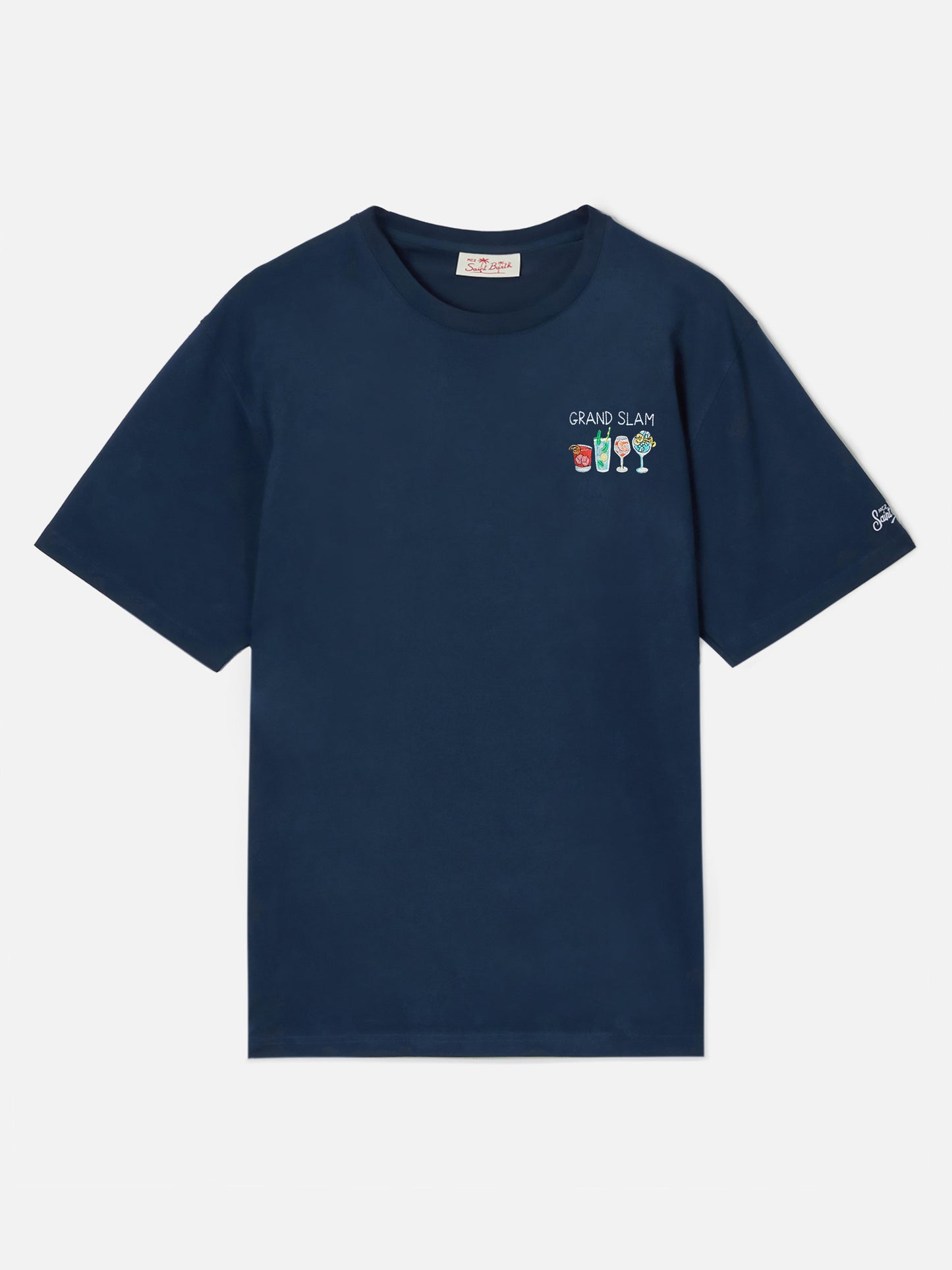T-shirt Blue Portofino avec broderie Grand Slam