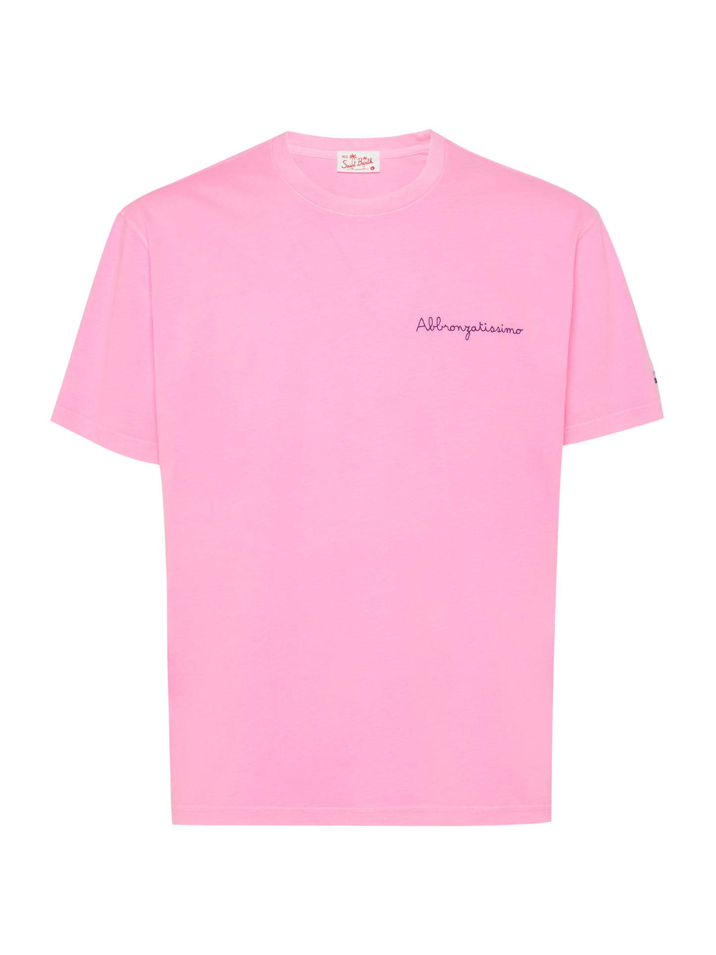 Classic fit cotton jersey t-shirt Portofino with Abbronzatissimo embroidery | SAPORE DI MARE SPECIAL EDITION - MC2 Saint Barth