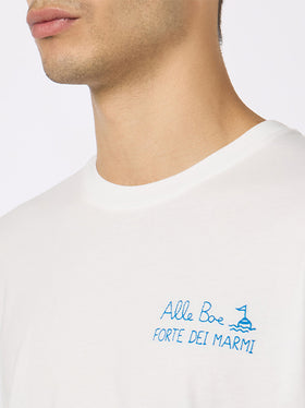 Man classic fit cotton jersey t-shirt Portofino with Vado a Forte print | ALLE BOE SPECIAL EDITION - MC2 Saint Barth