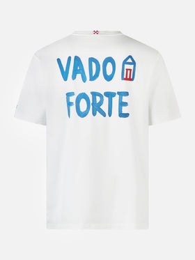 Man classic fit cotton jersey t-shirt Portofino with Vado a Forte print | ALLE BOE SPECIAL EDITION - MC2 Saint Barth