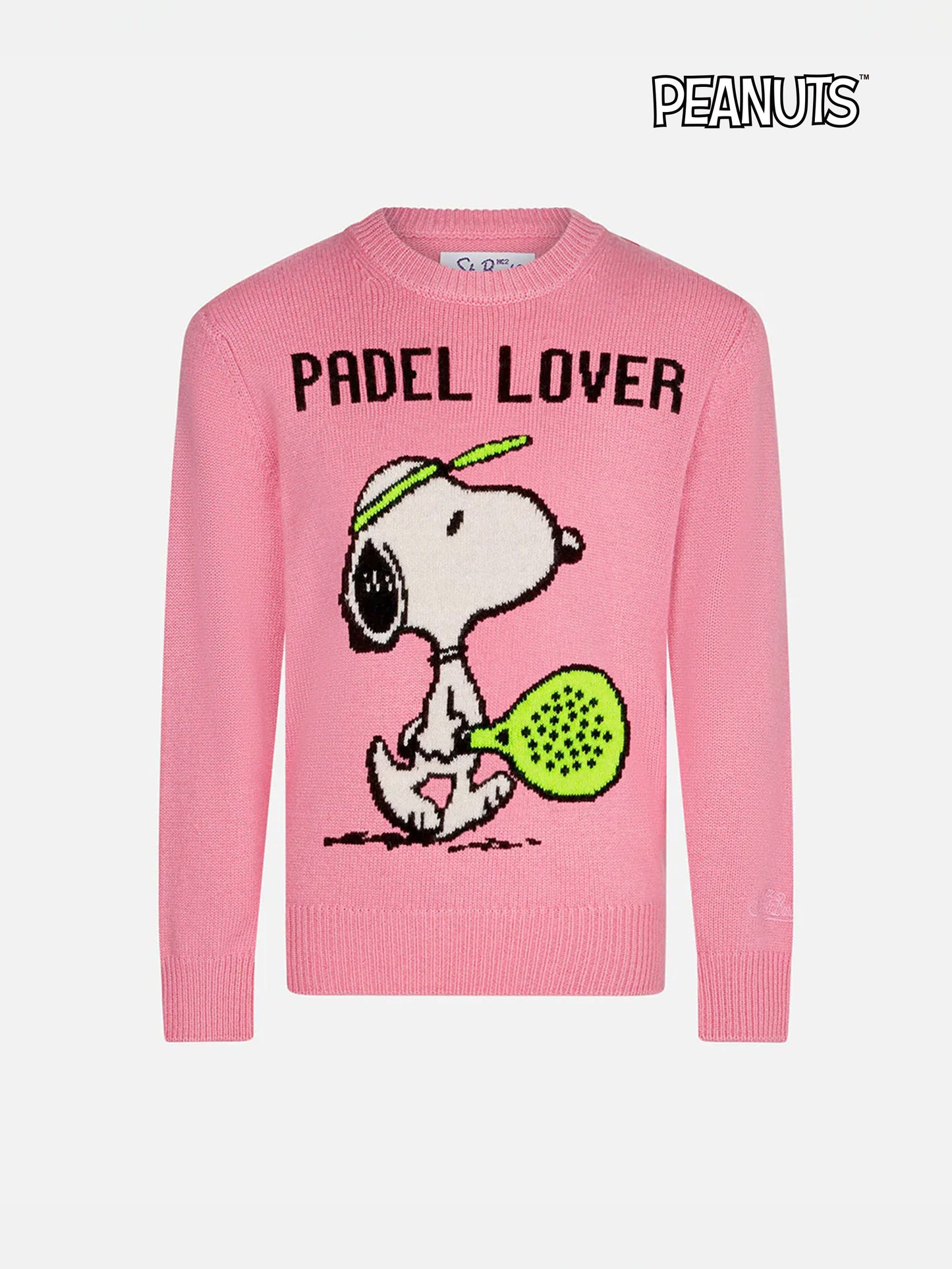 Mädchenpullover mit Rundhalsausschnitt und Snoopy Padel-Aufdruck | SNOOPY PEANUTS™ SONDEREDITION