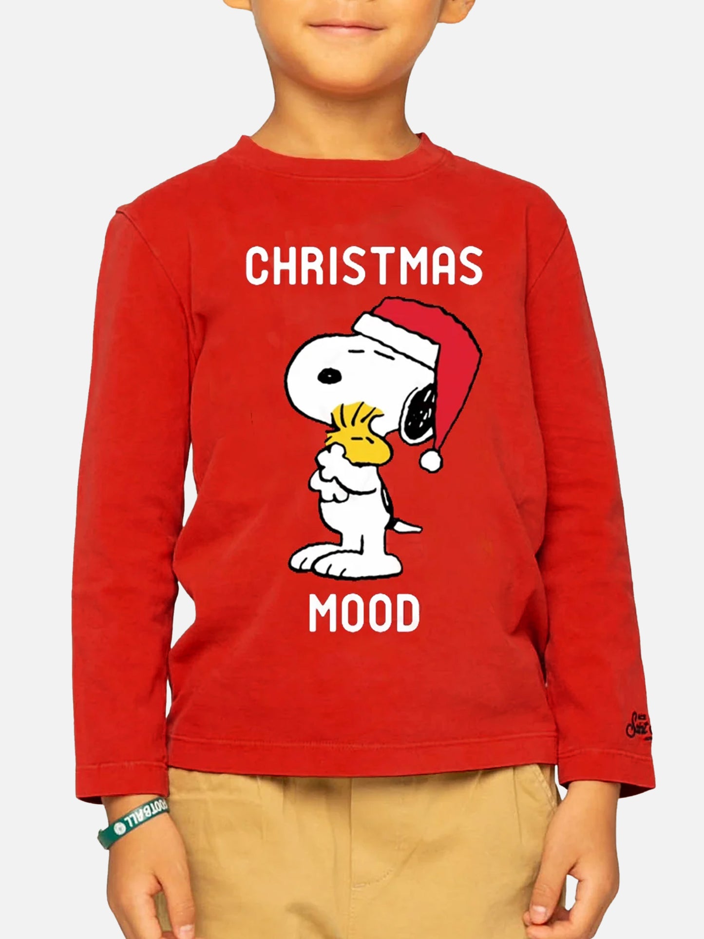 T-Shirt Junge Weihnachten Snoopy Version Aufdruck | Peanuts™ Sonderausgabe