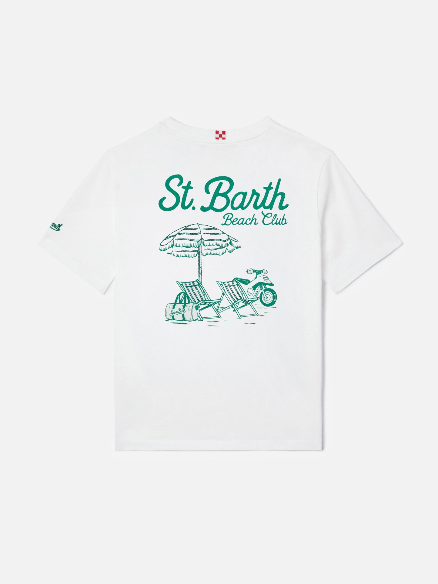 T-shirt Portland Jr con maxi stampa Beach Club sul retro