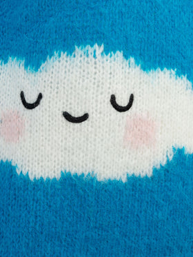 Damenpullover Queen aus Alpaka-Mischung mit Tra le Nuvole-Stickerei