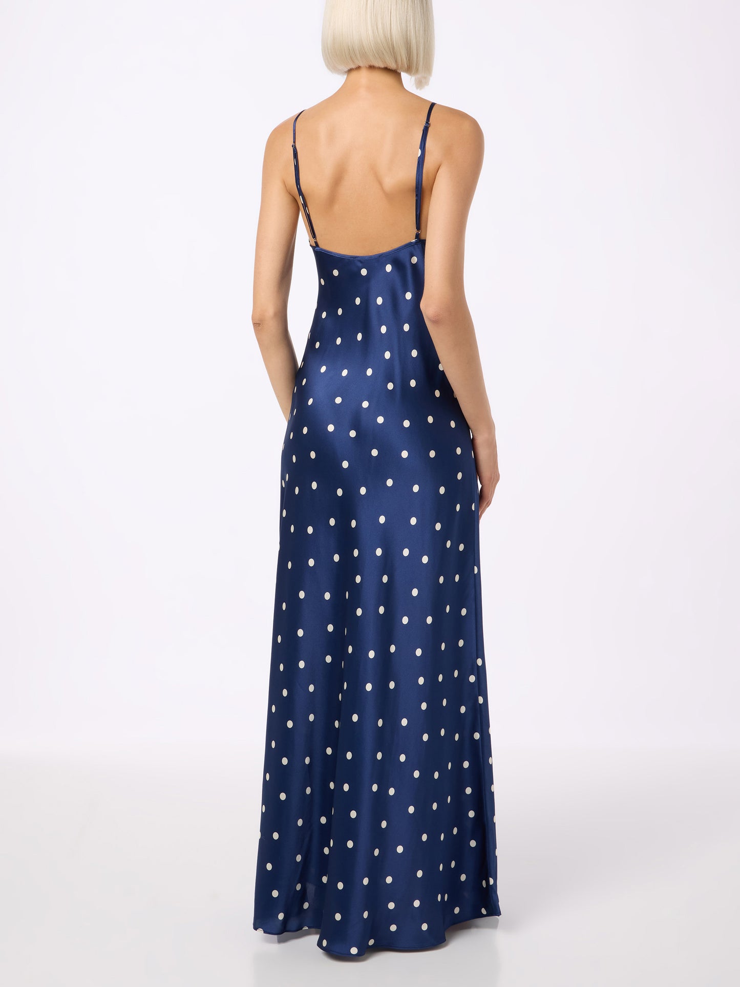 Ravel pure silk slim dress with polka dots print - MC2 Saint Barth