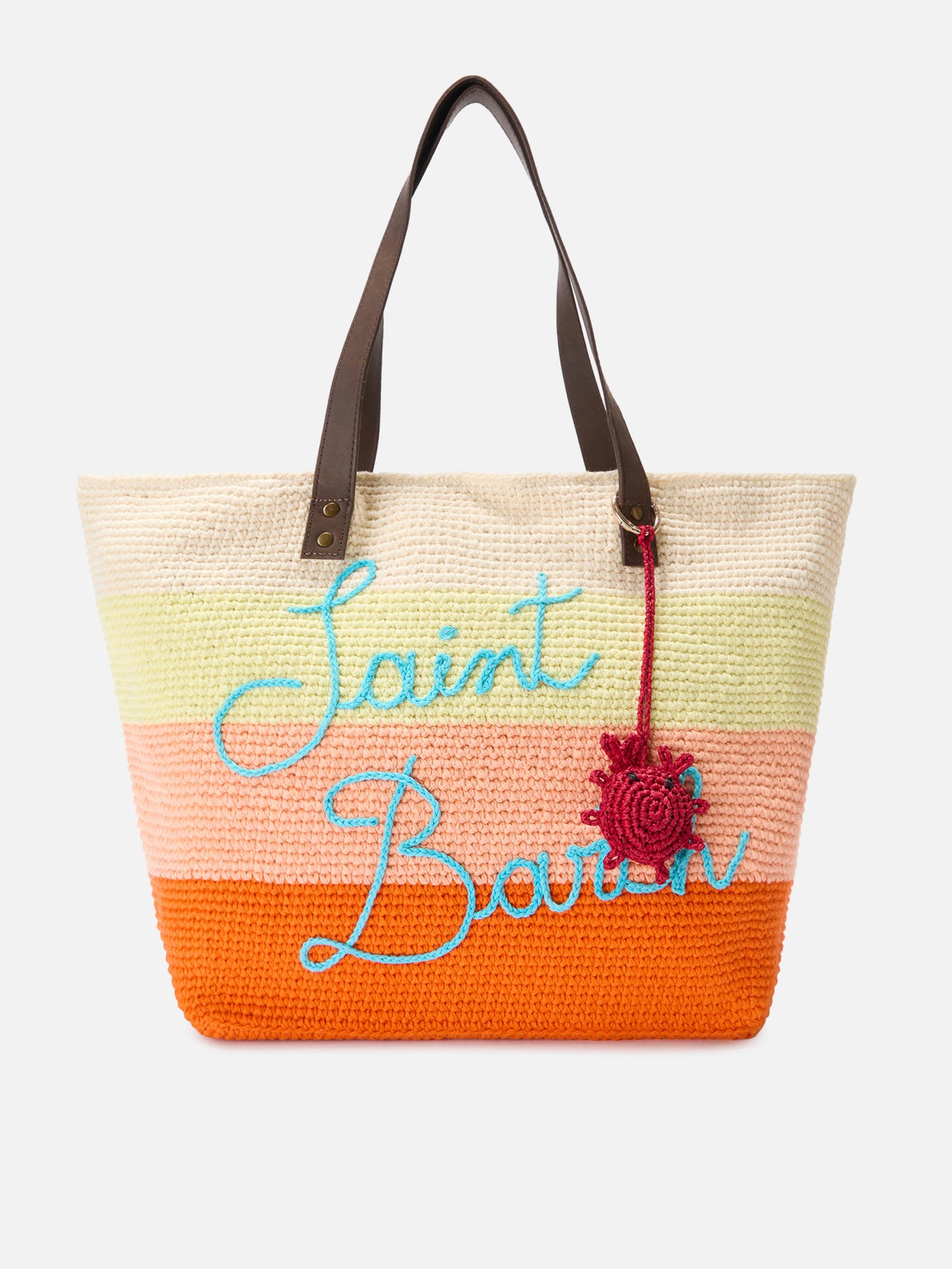 Taschenanhänger mit Krabbe aus Bast