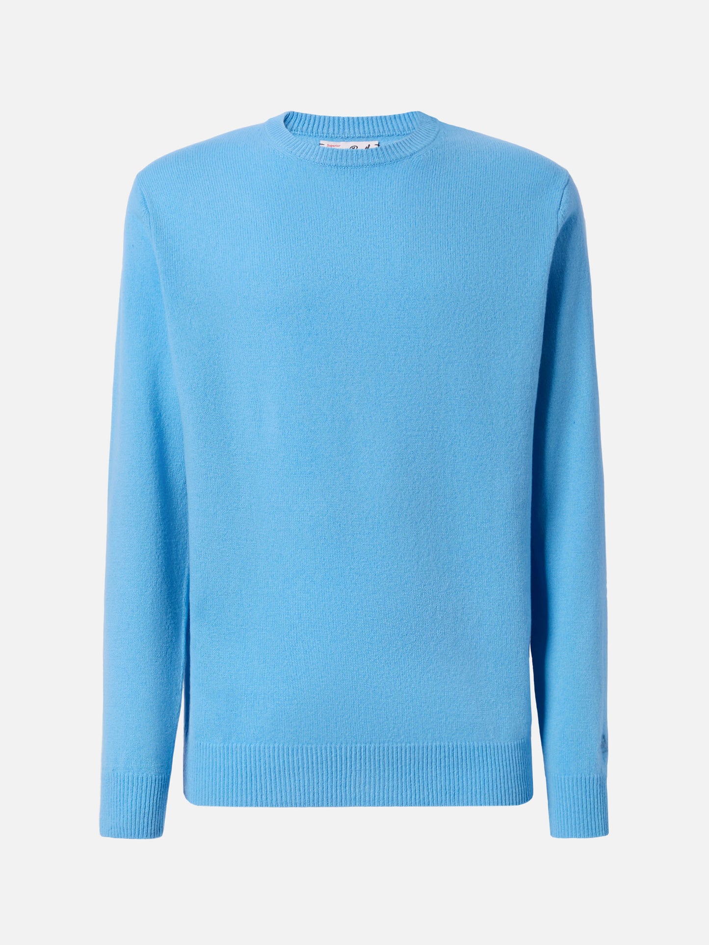 Regent 100% lambswool sweater in dusty blue