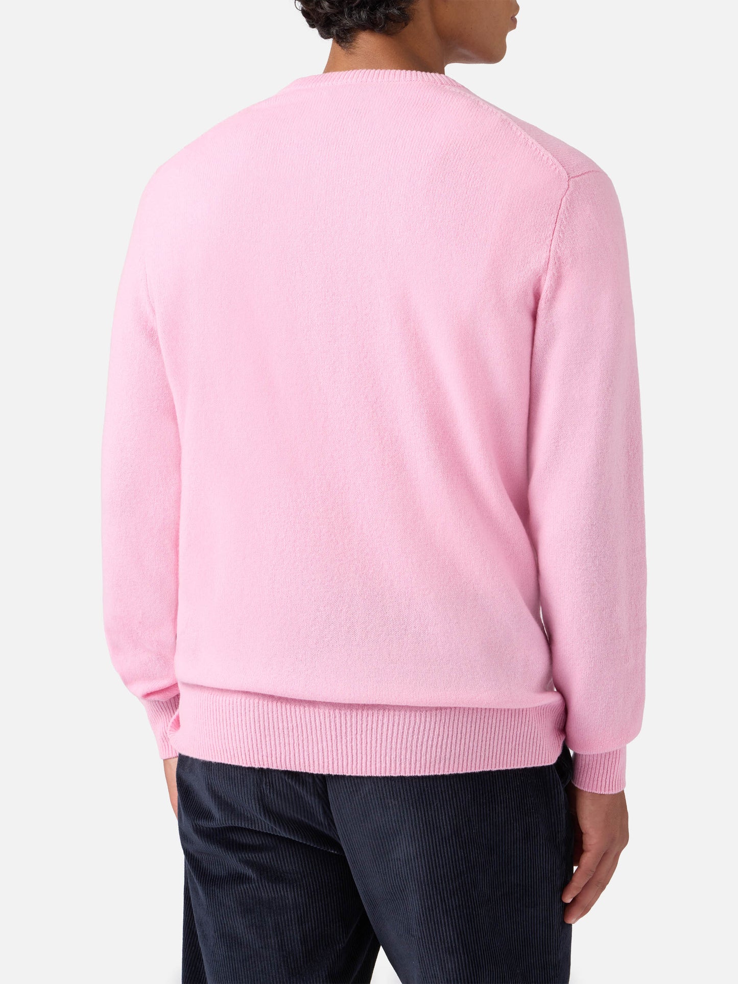 Regent 100% lambswool sweater in pink