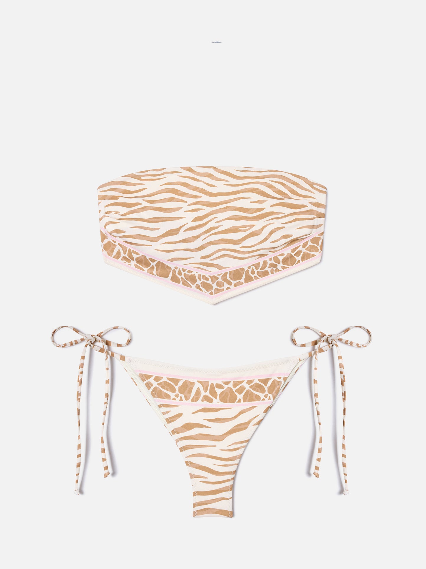Rio Marielle beige animal print bikini