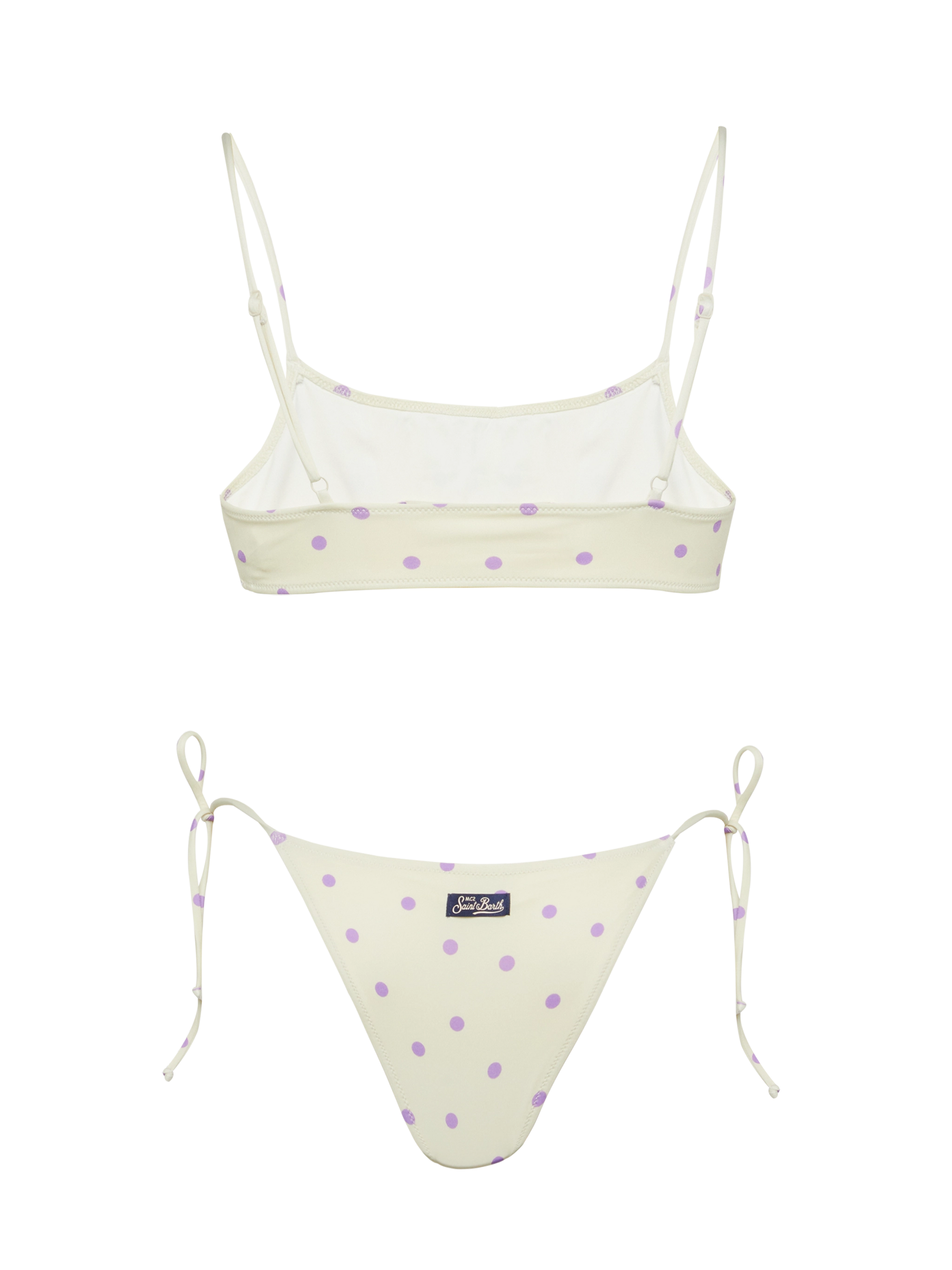 Bralette bikini Sadie Marielle with polka dots print - MC2 Saint Barth